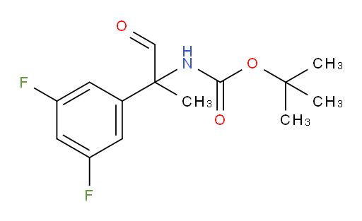 tert-butyl N-[2-(3,5-difluorophenyl)-1-oxopropan-2-yl]carbamate