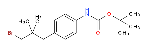 tert-butyl N-[4-(3-bromo-2,2-dimethylpropyl)phenyl]carbamate