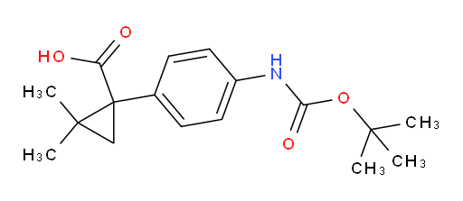 1-(4-{[(tert-butoxy)carbonyl]amino}phenyl)-2,2-dimethylcyclopropane-1-carboxylic acid