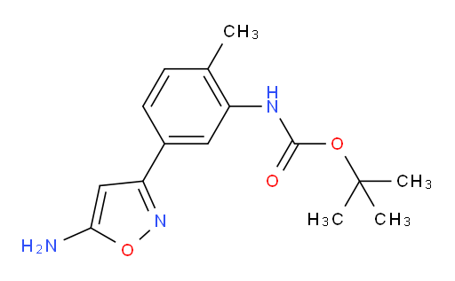 tert-butyl N-[5-(5-amino-1,2-oxazol-3-yl)-2-methylphenyl]carbamate