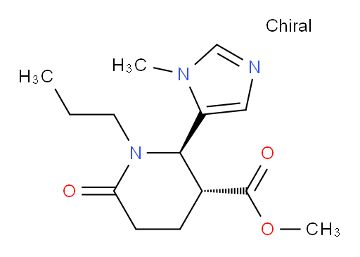 methyl (2R,3R)-2-(1-methyl-1H-imidazol-5-yl)-6-oxo-1-propylpiperidine-3-carboxylate