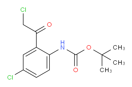 tert-butyl N-[4-chloro-2-(2-chloroacetyl)phenyl]carbamate