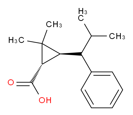 rac-(1R,3R)-2,2-dimethyl-3-(2-methyl-1-phenylpropyl)cyclopropane-1-carboxylic acid
