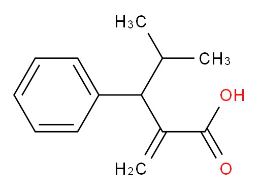 4-methyl-2-methylidene-3-phenylpentanoic acid