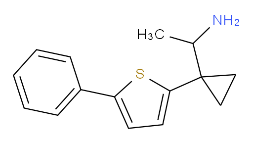 1-[1-(5-phenylthiophen-2-yl)cyclopropyl]ethan-1-amine