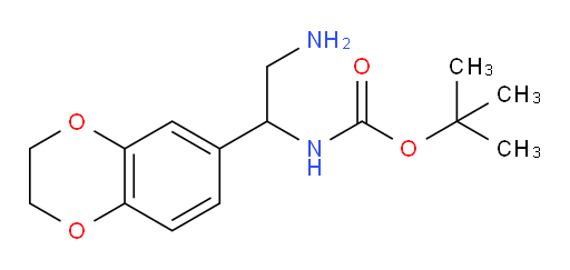 tert-butyl N-[2-amino-1-(2,3-dihydro-1,4-benzodioxin-6-yl)ethyl]carbamate