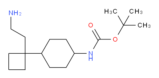 tert-butyl N-{4-[1-(2-aminoethyl)cyclobutyl]cyclohexyl}carbamate