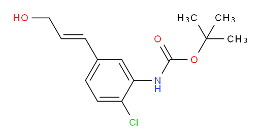 tert-butyl N-[2-chloro-5-(3-hydroxyprop-1-en-1-yl)phenyl]carbamate