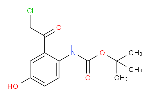 tert-butyl N-[2-(2-chloroacetyl)-4-hydroxyphenyl]carbamate