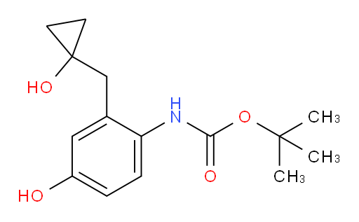 tert-butyl N-{4-hydroxy-2-[(1-hydroxycyclopropyl)methyl]phenyl}carbamate