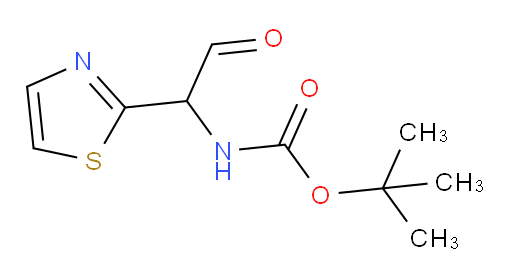 tert-butyl N-[2-oxo-1-(1,3-thiazol-2-yl)ethyl]carbamate