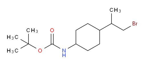 tert-butyl N-[4-(1-bromopropan-2-yl)cyclohexyl]carbamate
