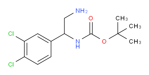 tert-butyl N-[2-amino-1-(3,4-dichlorophenyl)ethyl]carbamate