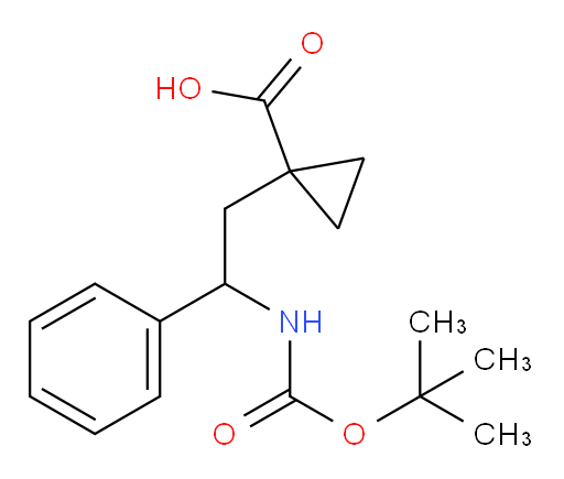 1-(2-{[(tert-butoxy)carbonyl]amino}-2-phenylethyl)cyclopropane-1-carboxylic acid