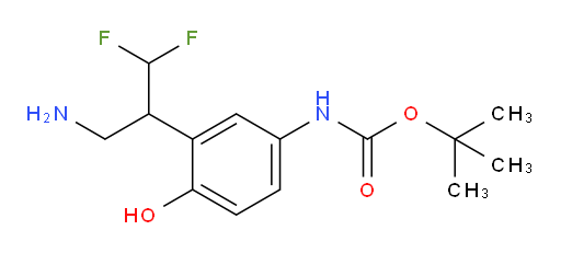 tert-butyl N-[3-(3-amino-1,1-difluoropropan-2-yl)-4-hydroxyphenyl]carbamate