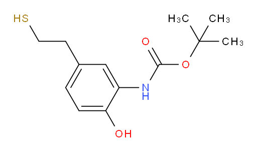 tert-butyl N-[2-hydroxy-5-(2-sulfanylethyl)phenyl]carbamate