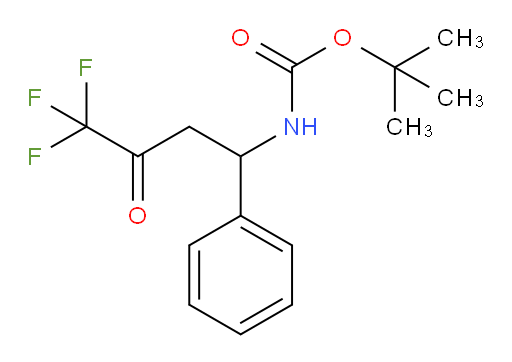 tert-butyl N-(4,4,4-trifluoro-3-oxo-1-phenylbutyl)carbamate