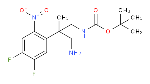 tert-butyl N-[3-amino-2-(4,5-difluoro-2-nitrophenyl)-2-methylpropyl]carbamate