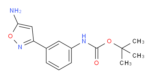 tert-butyl N-[3-(5-amino-1,2-oxazol-3-yl)phenyl]carbamate