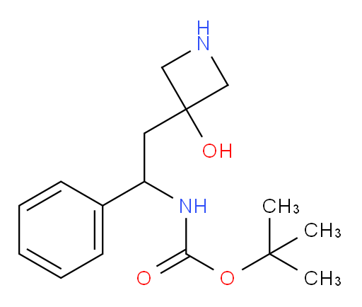 tert-butyl N-[2-(3-hydroxyazetidin-3-yl)-1-phenylethyl]carbamate