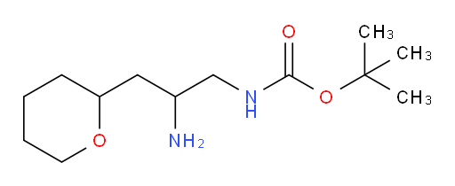 tert-butyl N-[2-amino-3-(oxan-2-yl)propyl]carbamate