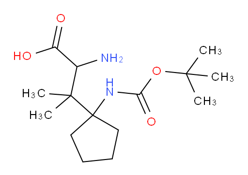 2-amino-3-(1-{[(tert-butoxy)carbonyl]amino}cyclopentyl)-3-methylbutanoic acid