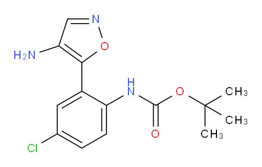 tert-butyl N-[2-(4-amino-1,2-oxazol-5-yl)-4-chlorophenyl]carbamate