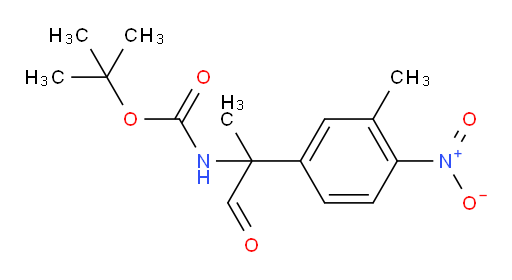 tert-butyl N-[2-(3-methyl-4-nitrophenyl)-1-oxopropan-2-yl]carbamate