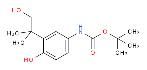 tert-butyl N-[4-hydroxy-3-(1-hydroxy-2-methylpropan-2-yl)phenyl]carbamate