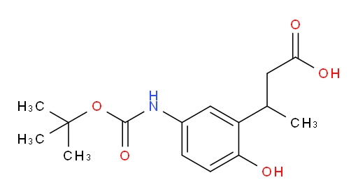 3-(5-{[(tert-butoxy)carbonyl]amino}-2-hydroxyphenyl)butanoic acid
