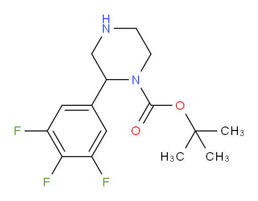 tert-butyl 2-(3,4,5-trifluorophenyl)piperazine-1-carboxylate