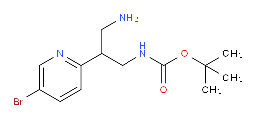 tert-butyl N-[3-amino-2-(5-bromopyridin-2-yl)propyl]carbamate