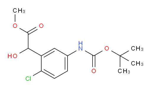 methyl 2-(5-{[(tert-butoxy)carbonyl]amino}-2-chlorophenyl)-2-hydroxyacetate