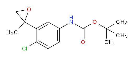 tert-butyl N-[4-chloro-3-(2-methyloxiran-2-yl)phenyl]carbamate