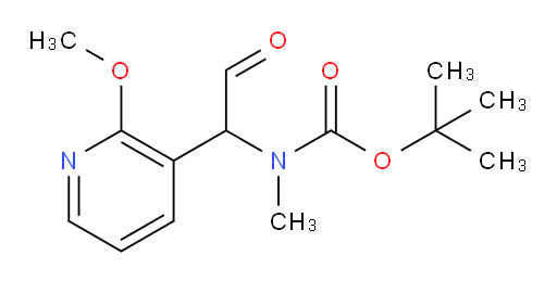 tert-butyl N-[1-(2-methoxypyridin-3-yl)-2-oxoethyl]-N-methylcarbamate