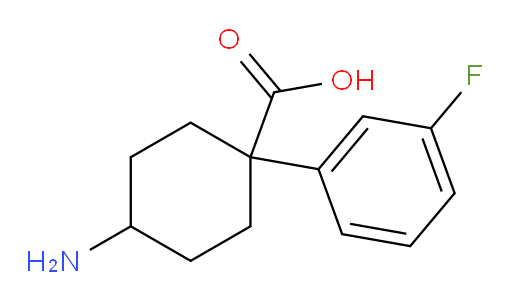 4-amino-1-(3-fluorophenyl)cyclohexane-1-carboxylic acid