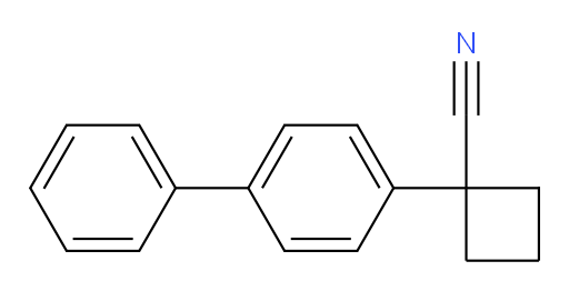 1-(4-phenylphenyl)cyclobutane-1-carbonitrile