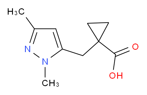 1-[(1,3-dimethyl-1H-pyrazol-5-yl)methyl]cyclopropane-1-carboxylic acid
