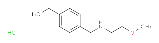 [(4-ethylphenyl)methyl](2-methoxyethyl)amine hydrochloride