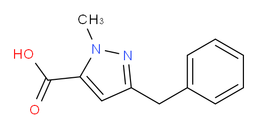 3-benzyl-1-methyl-1H-pyrazole-5-carboxylic acid