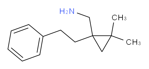 [2,2-dimethyl-1-(2-phenylethyl)cyclopropyl]methanamine