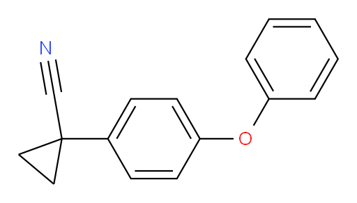1-(4-phenoxyphenyl)cyclopropane-1-carbonitrile