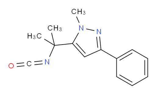 5-(2-isocyanatopropan-2-yl)-1-methyl-3-phenyl-1H-pyrazole