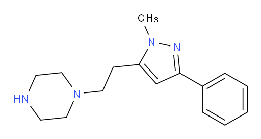 1-[2-(1-methyl-3-phenyl-1H-pyrazol-5-yl)ethyl]piperazine