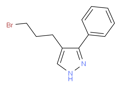 4-(3-bromopropyl)-3-phenyl-1H-pyrazole