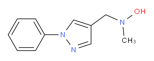 N-methyl-N-[(1-phenyl-1H-pyrazol-4-yl)methyl]hydroxylamine