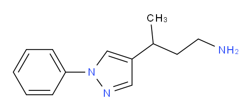 3-(1-phenyl-1H-pyrazol-4-yl)butan-1-amine