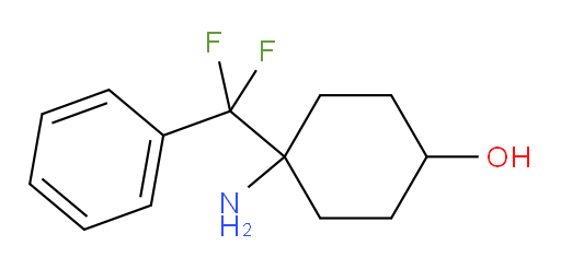4-amino-4-[difluoro(phenyl)methyl]cyclohexan-1-ol