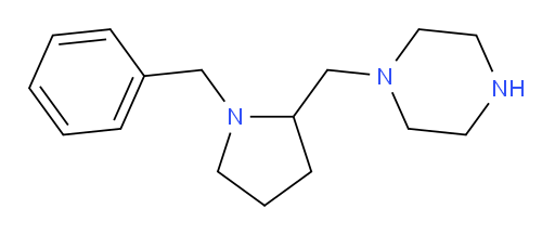 1-[(1-benzylpyrrolidin-2-yl)methyl]piperazine