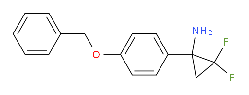 1-[4-(benzyloxy)phenyl]-2,2-difluorocyclopropan-1-amine